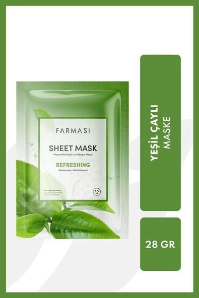 Farmasi Refreshıng Yeşilçaylı Kağıt Maske