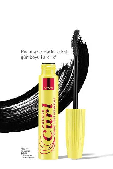 AVON WonderCurl Hacim, Kıvırma & Kaldırma Etkili Maskara - Blackest Black