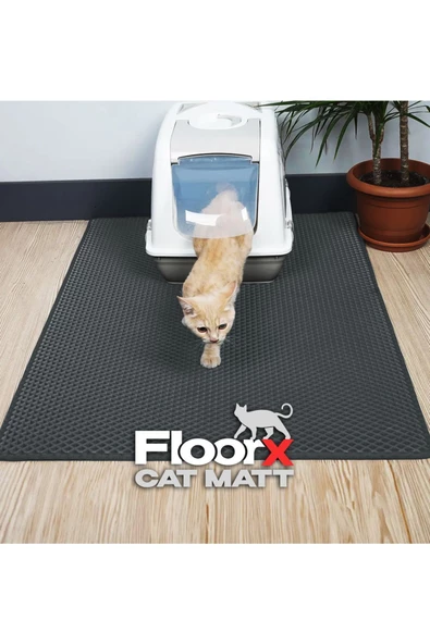 FLOORX FLOORX CATMATT 110X150 TUVALET ÖNÜ KEDİ PASPASI