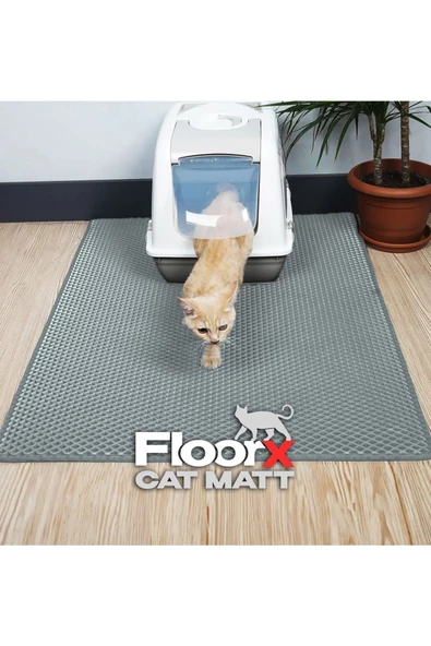 FLOORX FLOORX CATMATT 50X110 TUVALET ÖNÜ KEDİ PASPASI