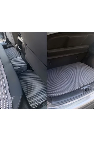 FLOORX Nissan X-Trail 2021-2024 Uyumlu Araca Özel Yeni Nesil Akıllı Oto Paspas - 2