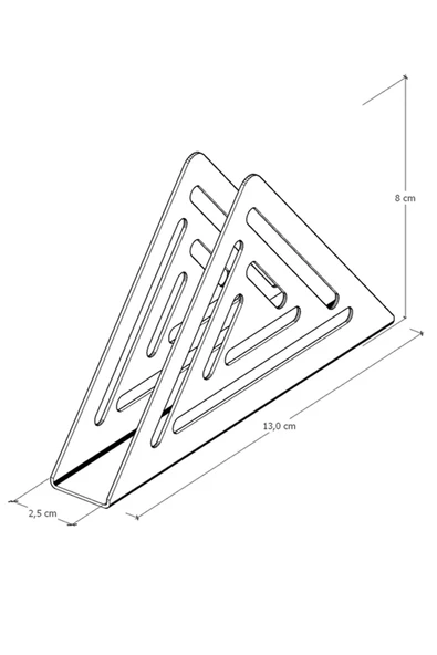 Durusilya Mobilya Masaüstü Metal Peçetelik Peçete Tutucu Havluluk - 3