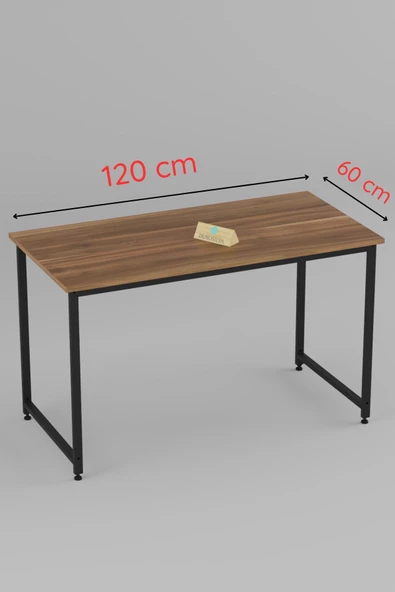 Durusilya Mobilya Çalışma Masası , Bilgisayar Masası , Ofis Masası , 120x60 - Ceviz - 4