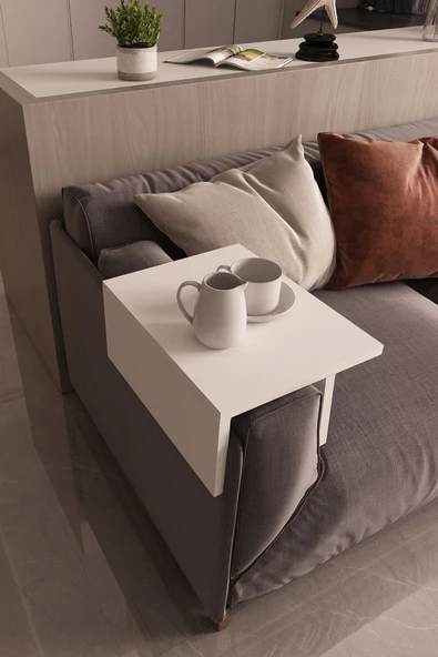 Durusilya Mobilya Koltuk Yan Sehpa Kolçak Sehpası 6041, One Size