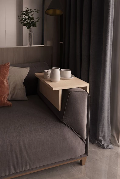 Durusilya Mobilya Koltuk Yan Sehpa Kolçak Sehpası - 4