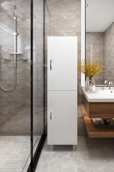 Durusilya Mobilya Kapaklı Çok Amaçlı Dolap , Mutfak Dolabı , Banyo Dolabı , Balkon Dolabı , Kiler Erzak Dolabı - 2