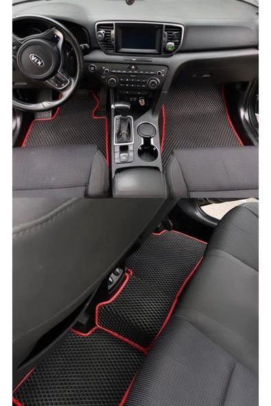 FLOORX Kia Cerato 2013-2018 Uyumlu Araca Özel Akıllı Oto Paspas