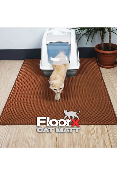 FLOORX FLOORX CATMATT 100X110 TUVALET ÖNÜ KEDİ PASPASI