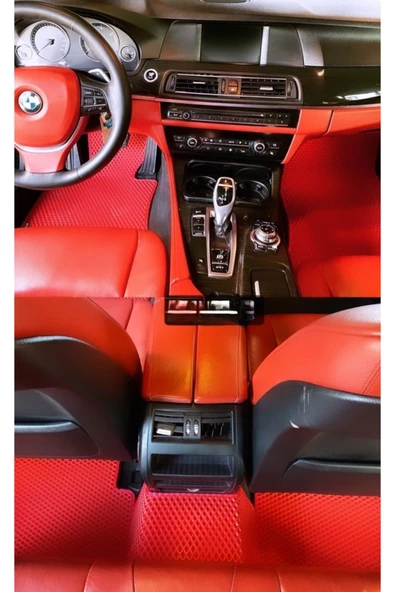 FLOORX Bmw 5 Serisi F10 Makyajlı 2014-2016 Uyumlu Araca Özel Akıllı Oto Paspas