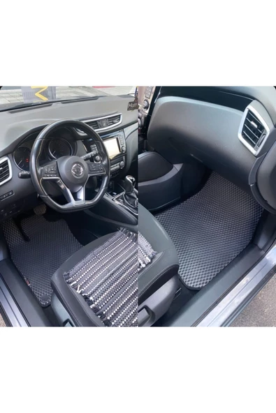 FLOORX Nissan X-Trail 2021-2024 Uyumlu Araca Özel Yeni Nesil Akıllı Oto Paspas