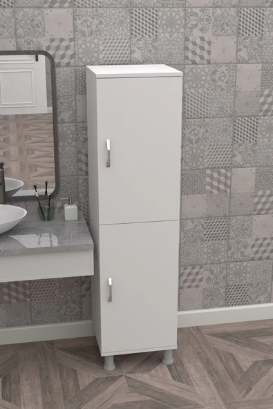 Durusilya Mobilya Kapaklı Çok Amaçlı Dolap , Mutfak Dolabı , Banyo Dolabı , Balkon Dolabı , Kiler Erzak Dolabı - 7