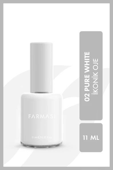 Farmasi İkonik Ojeler 02 Pure White