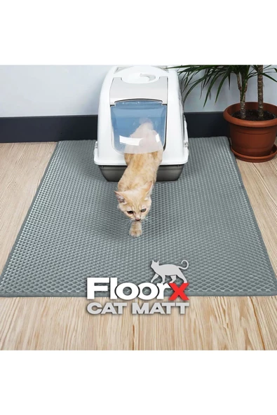 FLOORX FLOORX CATMATT 75x110 TUVALET ÖNÜ KEDİ PASPASI