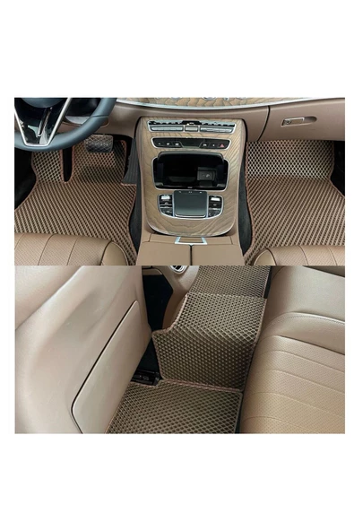 FLOORX Mercedes-benz E W-213 2017-2023 Uyumlu Araca Özel Akıllı Oto Paspas