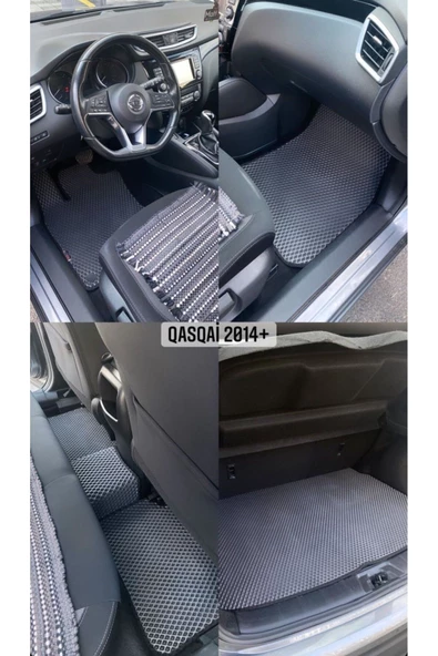 FLOORX Nissan Qashqai 2014-2021 Uyumlu Araca Özel Akıllı Oto Paspas