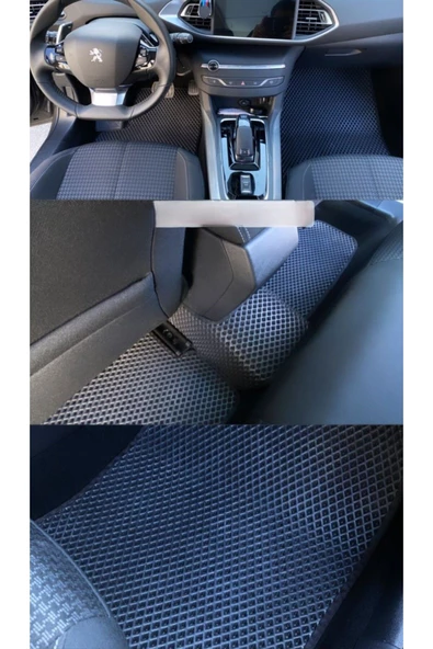 FLOORX Peugeot 208 2020-2024 Uyumlu Araca Özel Akıllı Oto Paspas