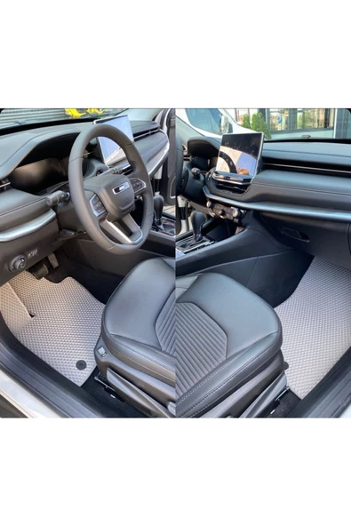 FLOORX Jeep Compass 2017-2024 Uyumlu Araca Özel Akıllı Oto Paspas