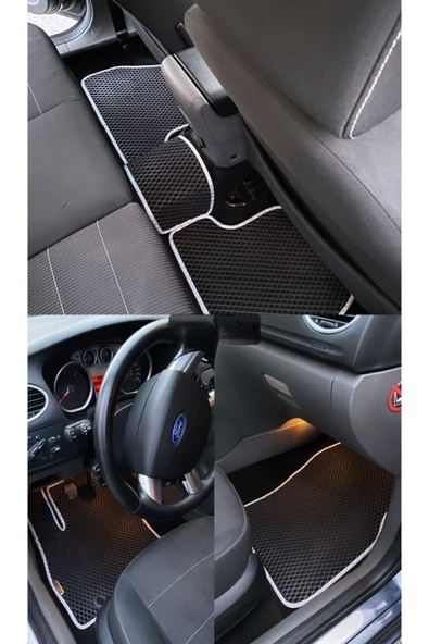 FLOORX Ford Focus 2 2005-2011 Uyumlu Araca Özel Akıllı Oto Paspas