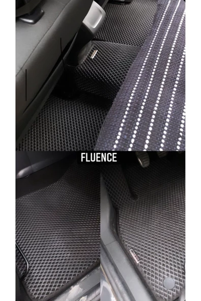 FLOORX Renault Fluence Uyumlu Araca Özel Akıllı Oto Paspas