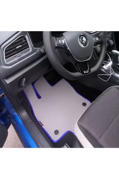 FLOORX Volkswagen T-CROSS Uyumlu Araca Özel Yeni Nesil Akıllı Oto Paspas