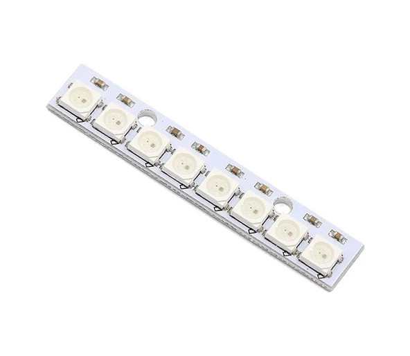 8 Bit NeoPixel WS2812B 5050 Rgb Led Modül  8’li 5050 Adreslenebil - Resim 6