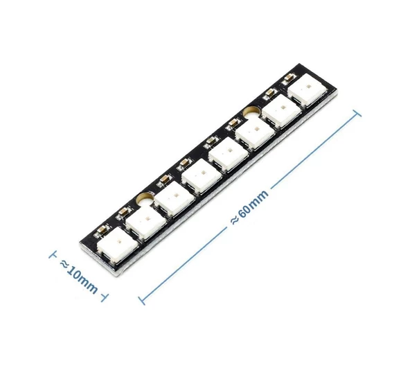 8 Bit NeoPixel WS2812B 5050 Rgb Led Modül  8’li 5050 Adreslenebil