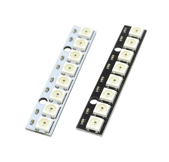 8 Bit NeoPixel WS2812B 5050 Rgb Led Modül  8’li 5050 Adreslenebil - Resim 4