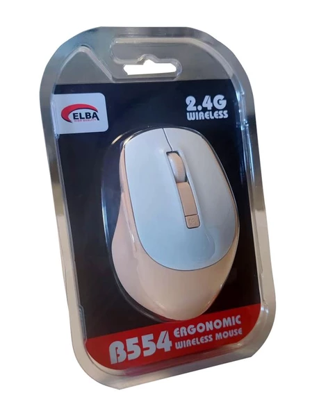 Elba Pembe-Beyaz 6D 2.4Ghz Kablosuz Mouse - Resim 2