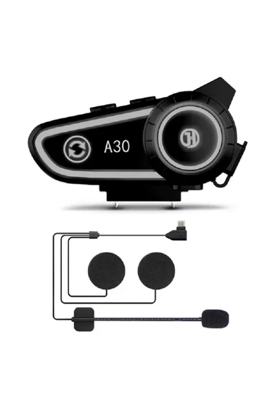 QASUL Motosiklet Kask Kulaklık İnterkom Işıklı Su Geçirmez Motor Kurye Kask Bluetooth Kulaklık - 2