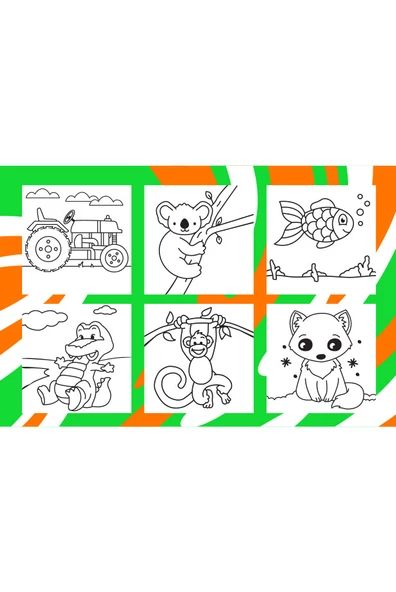 Mini Tuval Boyama Seti 1 Şövale+6 Tuval+6 Keçeli Kalem-Red Castle ST-01 - 3