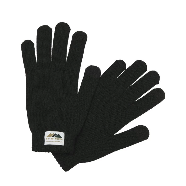 Jack & Jones 12263487 Jachill Knitted Gloves Siyah