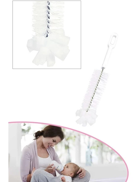 Biberon Temizleme Fırçası Şişe Temizleme Fırçası 30 cm Nargile Temizleme Fırçası - Resim 3