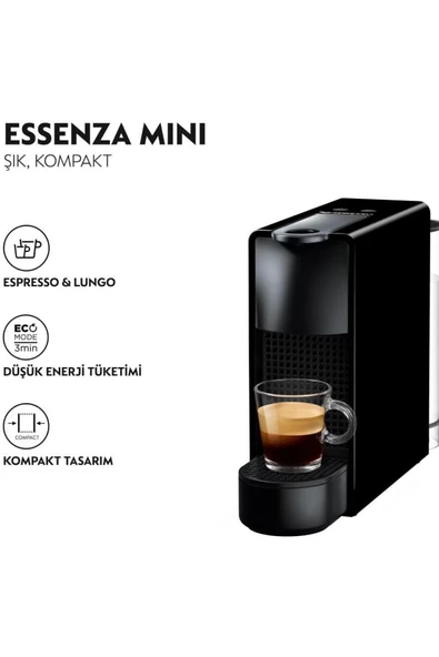 Nespresso C30 Essenza Mini Kahve Makinesi Siyah - 2