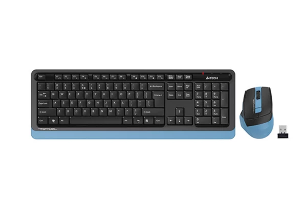 A4 Tech 2.4 Ghz Mavi Q Türkçe Klavye + Optik Mouse Set