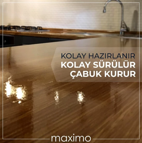 Maximo - Solvent Bazlı Sıvı Cam Parlak - 4