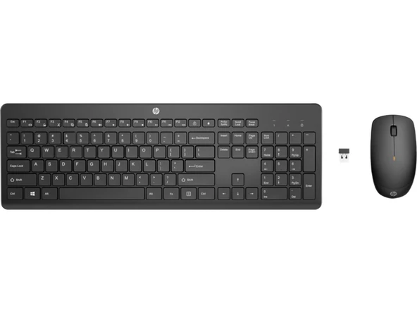 HP Siyah Kablosuz Klavye Mouse Seti 2.4 GHz 1600 Dpi Klavye + Mouse