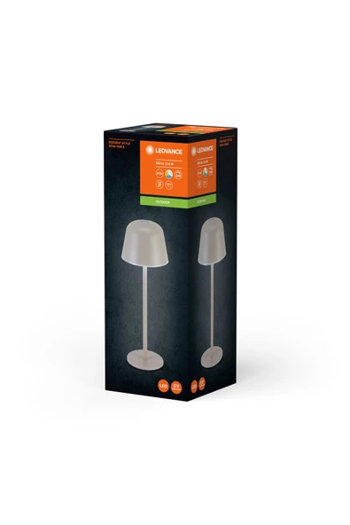 Ledvance Led Endura Dokunmatik Su Geçirmez Şarjlı Ve Elektrikli Dış Mekan Ip54 Bej Masa Lambası - 3