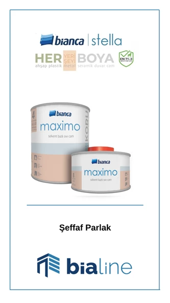Maximo - Solvent Bazlı Sıvı Cam Parlak - 1