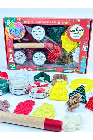 Yeni Yıl Doğal Oyun Hamuru Seti - Resim 2