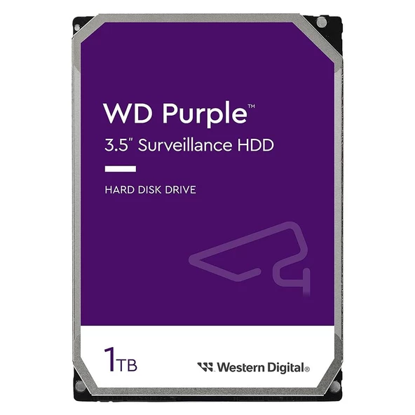 WD PURPLE WD11PURZ 3.5" 1TB 64MB 5400RPM SATA3 Güvenlik Sabit Disk - 1