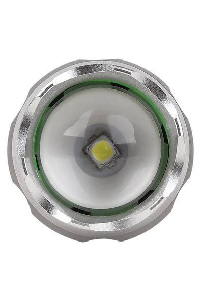 Ledvace Led Tactic 5W 6500K 60-100-300lm IP22 5 Farklı Mod Beyaz Işık Şarjlı El Feneri - 4