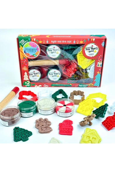 Yeni Yıl Doğal Oyun Hamuru Seti ürün görseli