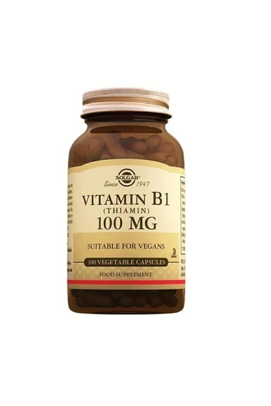 Solgar Vitamin B1 (THİAMİN) 100 Mg 100 Kapsül