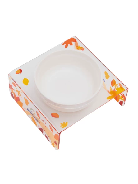 Petmagic Akrilik Beyaz Seramik Tekli Evcil Hayvan Kedi ve Mini Irk Köpek Mama Kabı-Sonbahar - 3