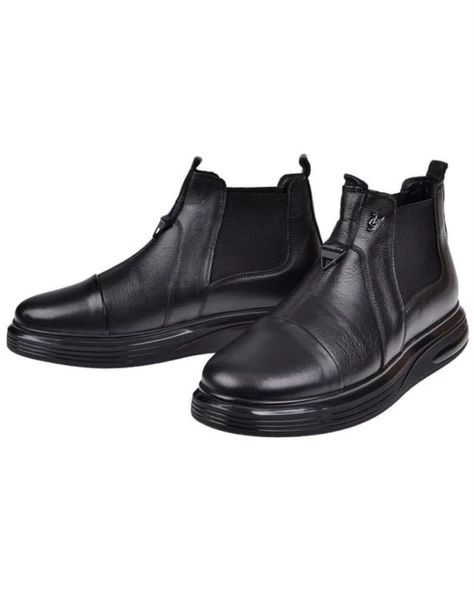 Voyager 6979 Erkek Siyah Nata (40-44) Deri Bot - 5