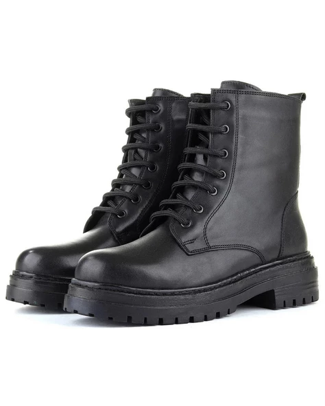 M.P. 242-4584 Zn Kadın Siyah Deri Bot - 4