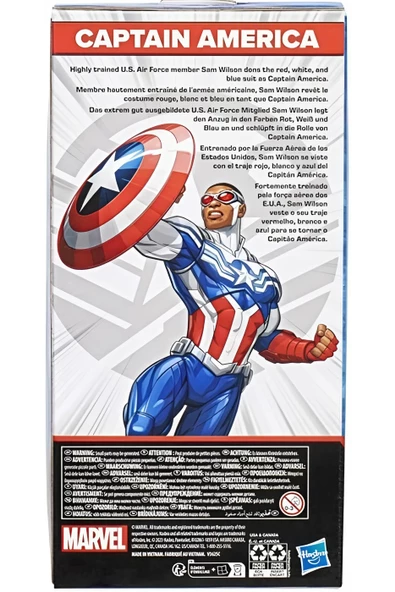 Marvel Dev Figür Captain America 24 Cm Kaptan Amerika F6936 Lisanslı Oyuncak - 3