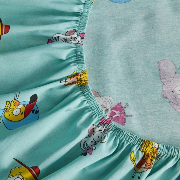 Karaca Home X Kral Şakir Family Tek Kişilik Çarşaf Takımı - Resim 3