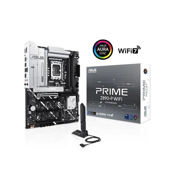 Asus Prıme Z890-P Wıfı 1851P Ddr5 Ses Glan Dp/Hdmı/Usb Sata3 Usb3.2 Atx