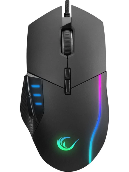 Rampage SMX-R83 X-FORCE RGB Makrolu Ergonomik Optik Kablolu Oyuncu Mouse